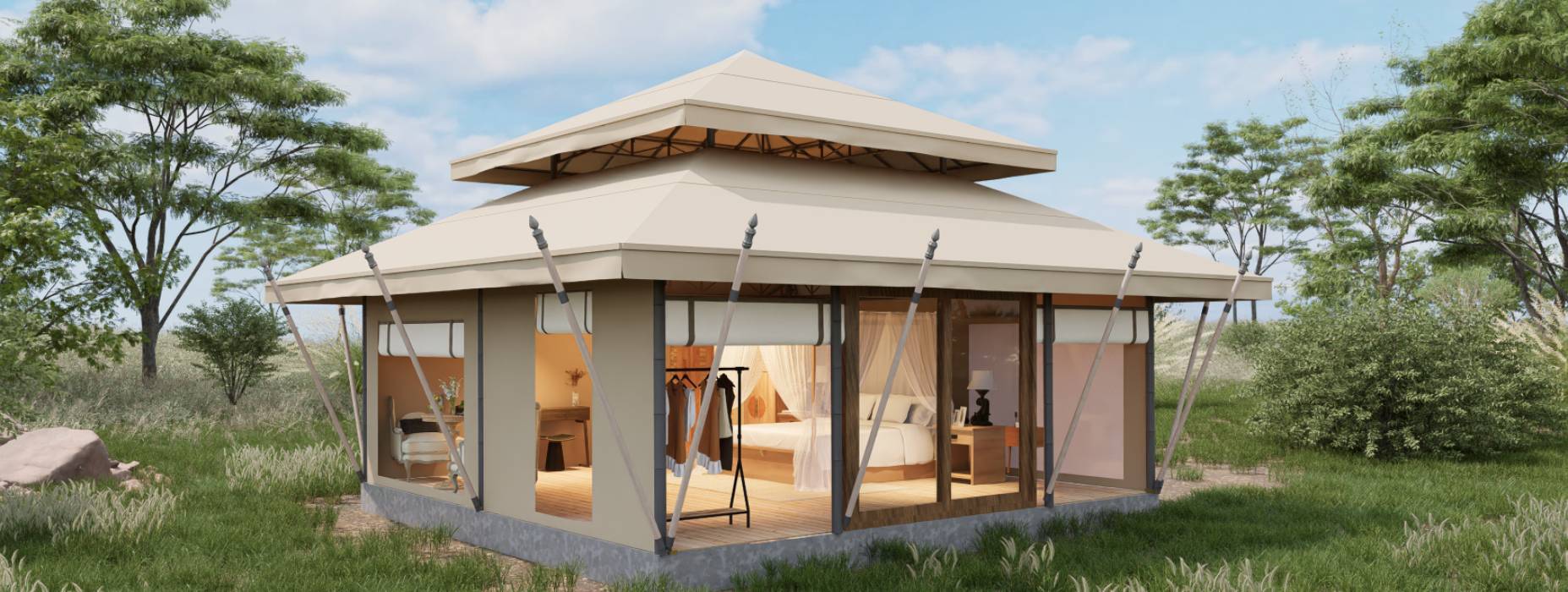 武山县户外野奢帐篷